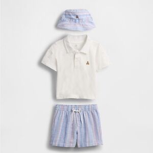 GAP White and Blue Kids Matching Set